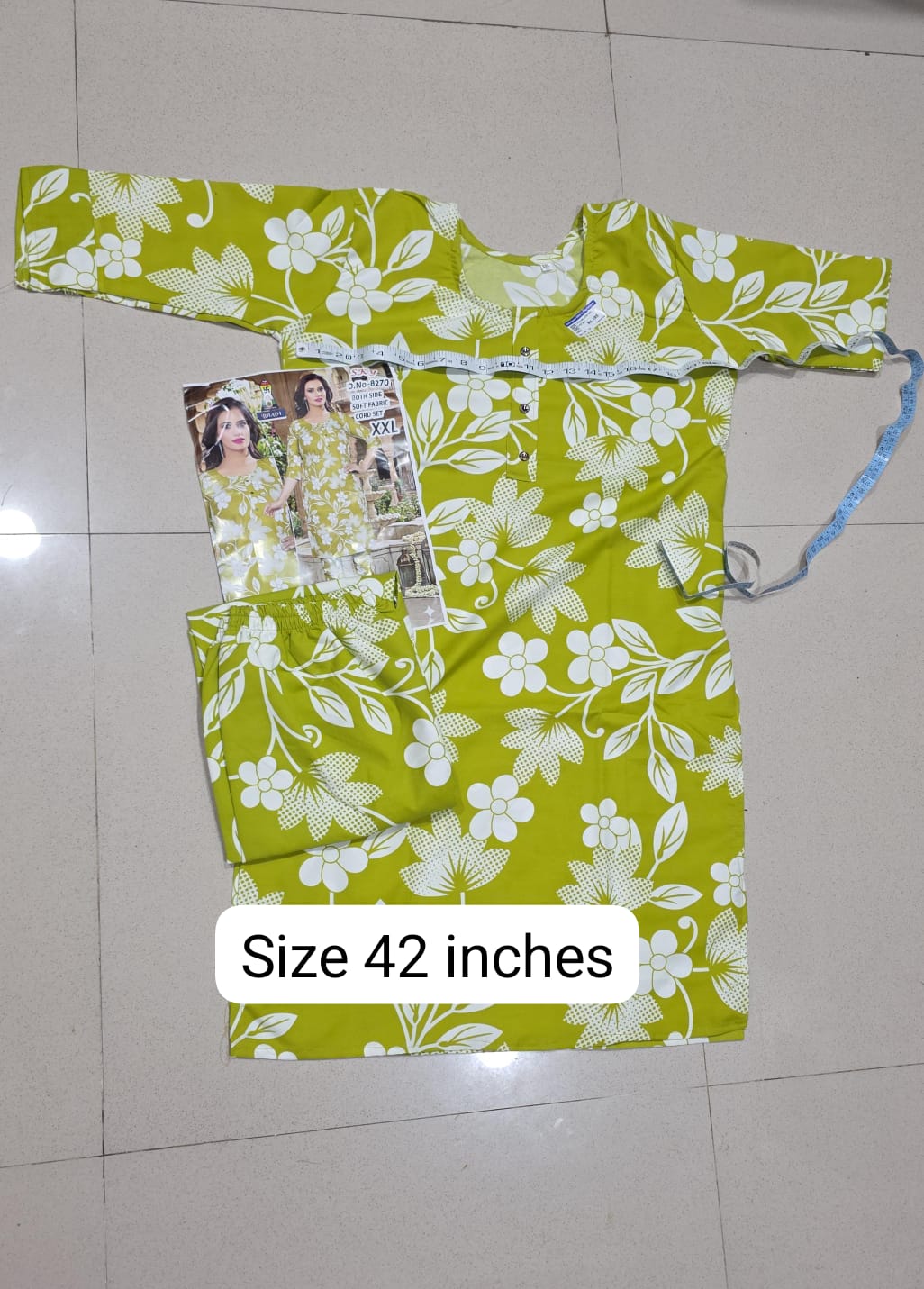2 Pc Matching Kurti and Pants set