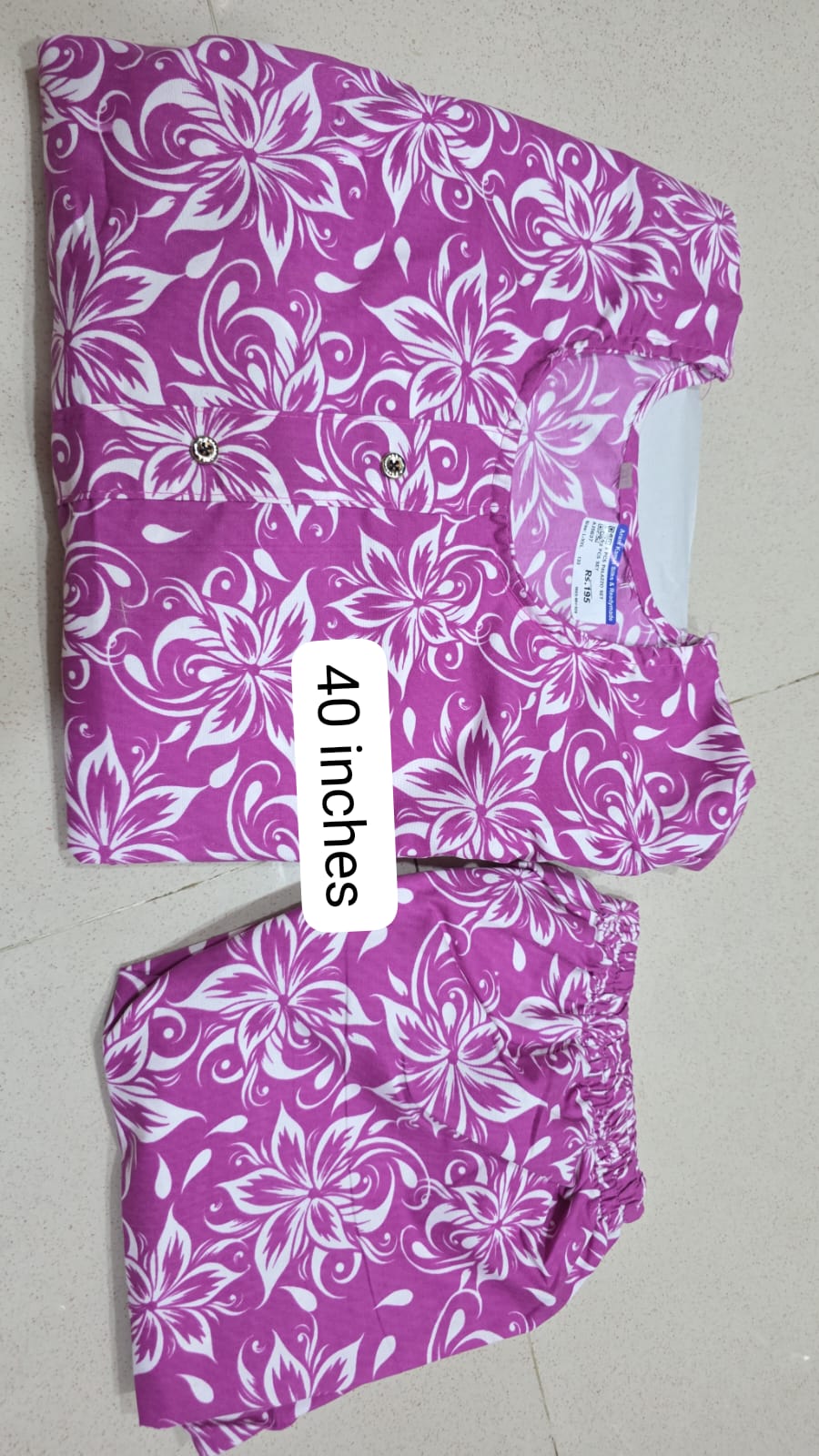 2 Pc Matching Kurti and Pants set