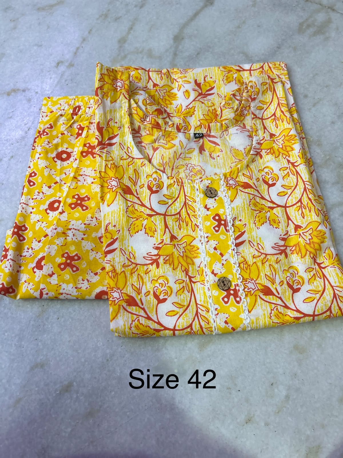 2 Pc Matching Kurti and Pants set