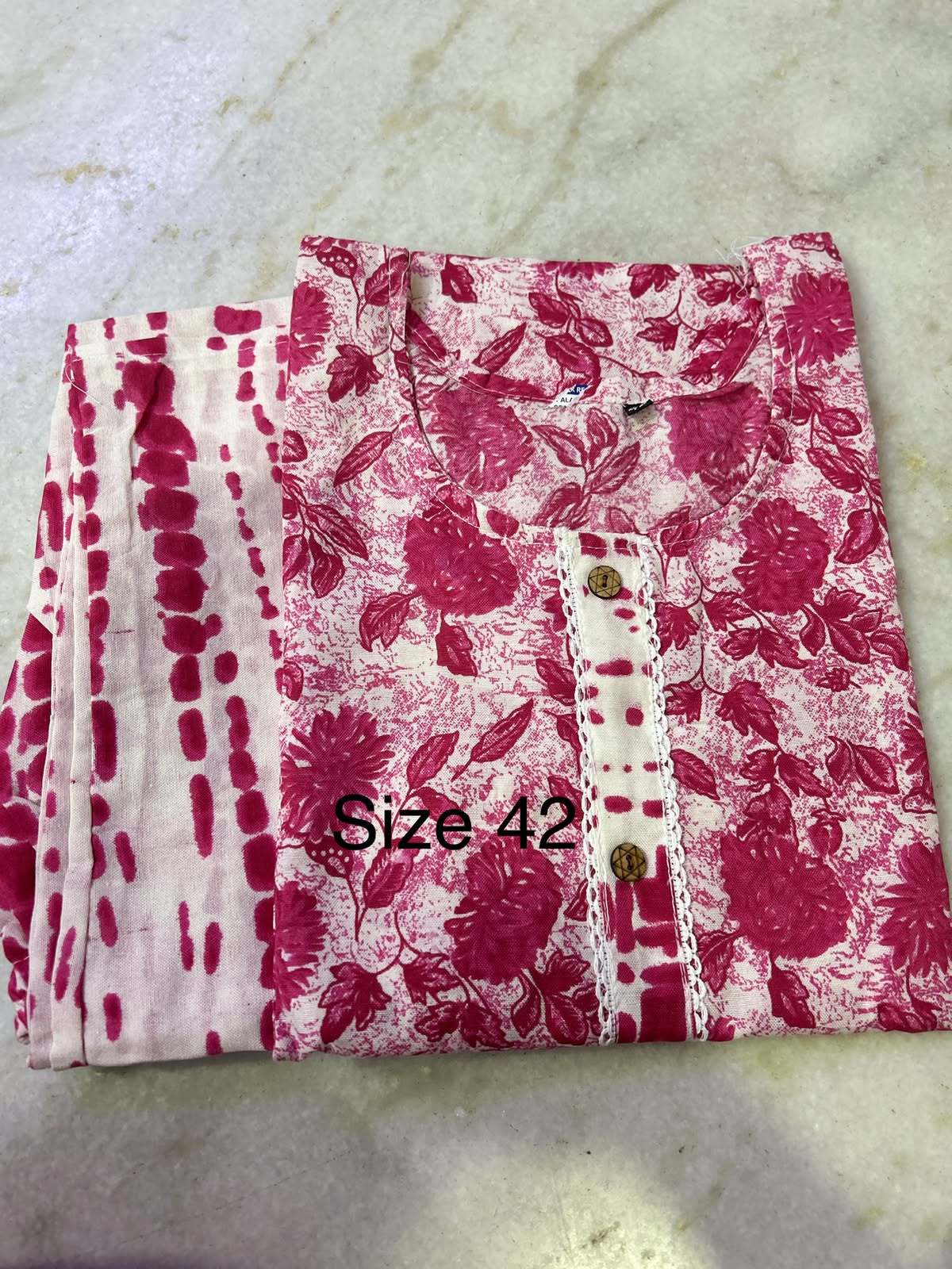 2 Pc Matching Kurti and Pants set