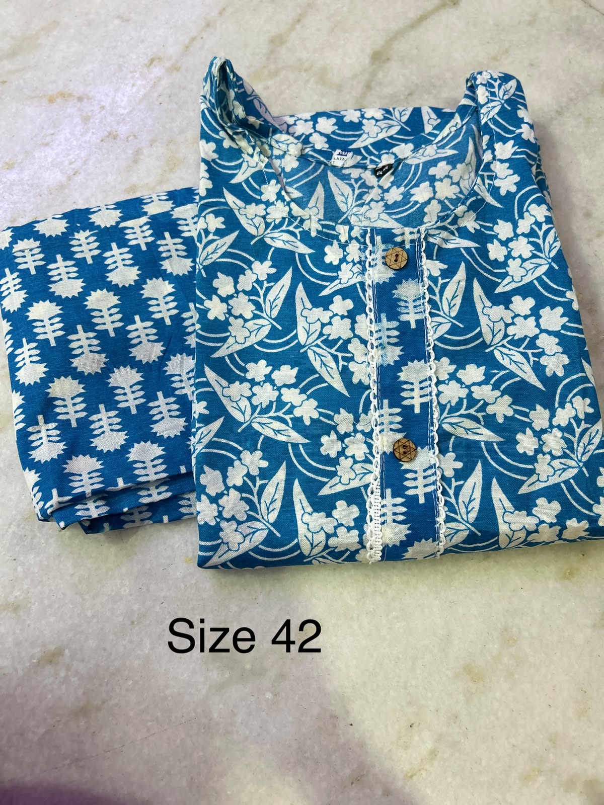 2 Pc Matching Kurti and Pants set