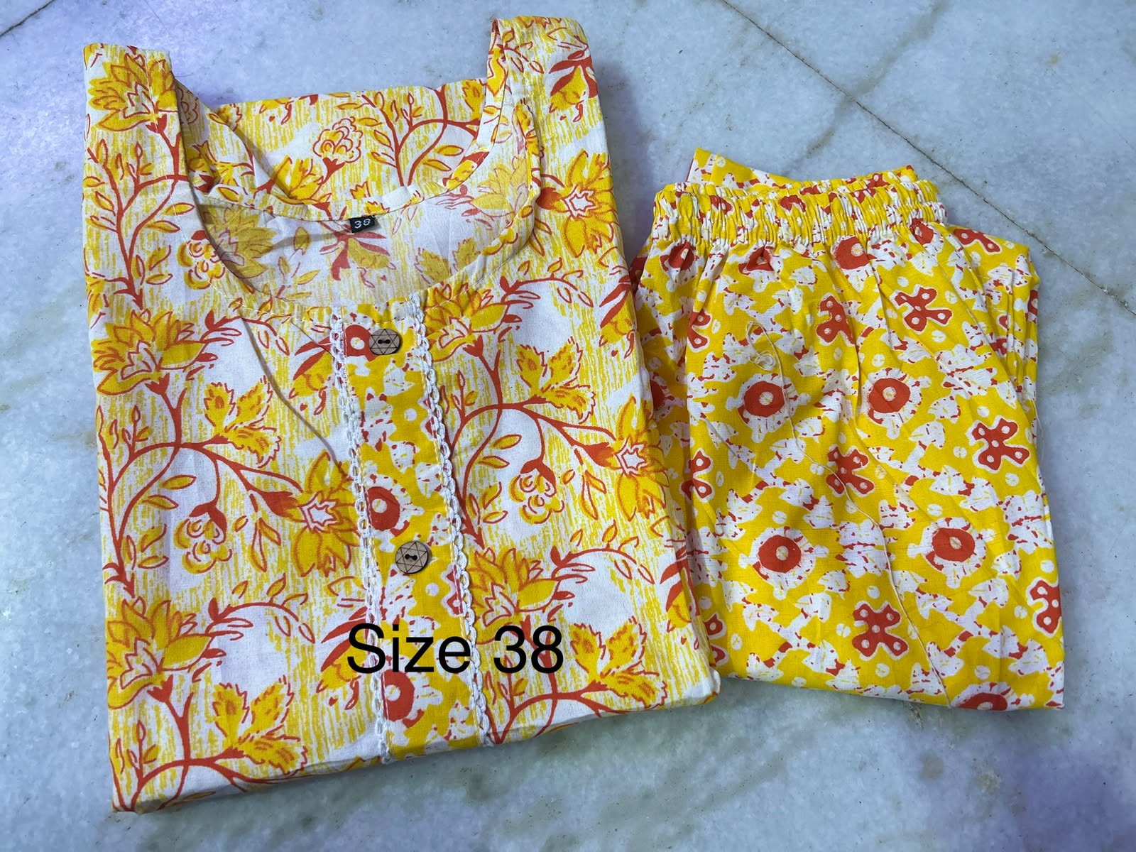 2 Pc Matching Kurti and Pants set