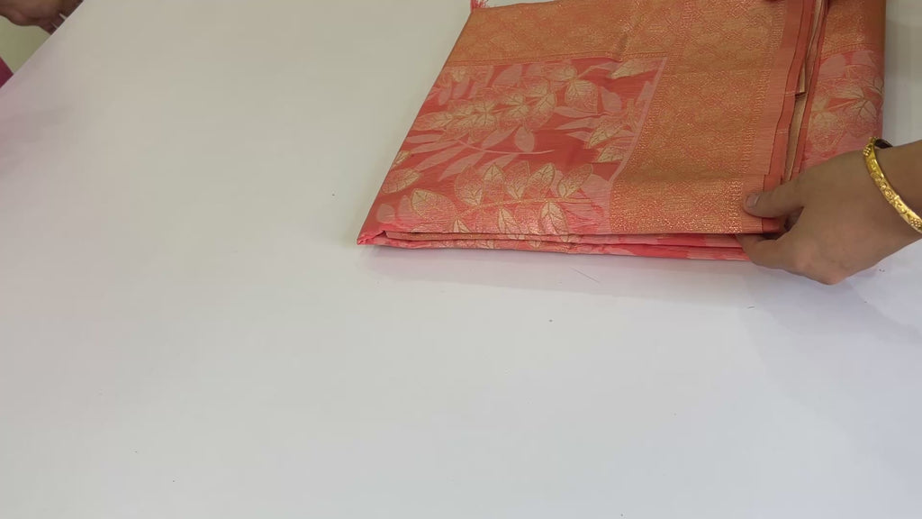 Feather Silk With Work Blouse